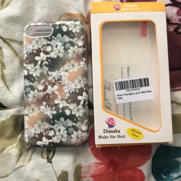 Dimaka Accessories - Dimaka cell phone case iPhone 7 Plus in May Flower